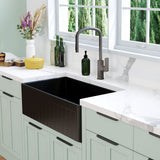 Benson Single Butler Sink, Large, Matt Black