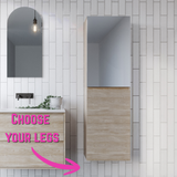 Lincoln Mirror Tallboy 450mm On Legs Gold Collection