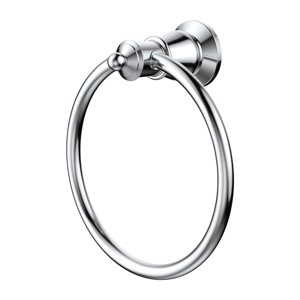 Lillian Towel Ring Chrome