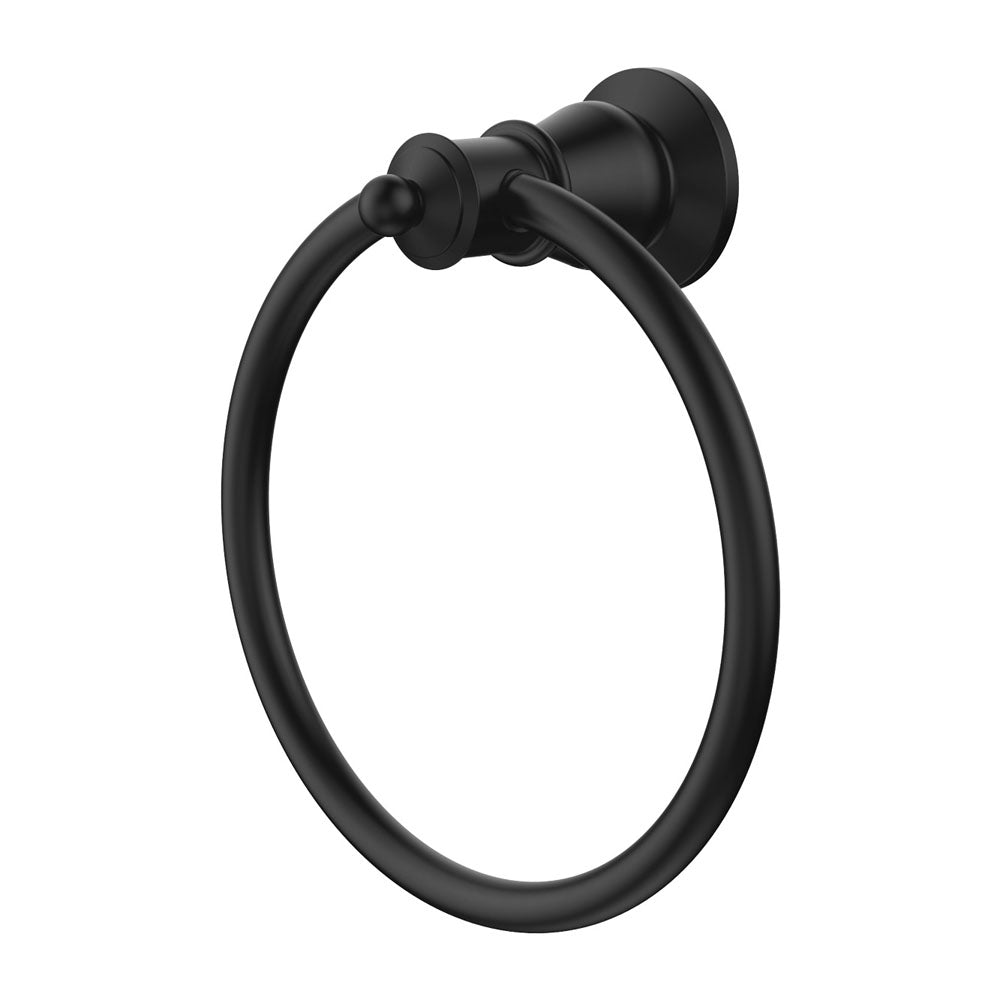 Lillian Towel Ring Matt Black
