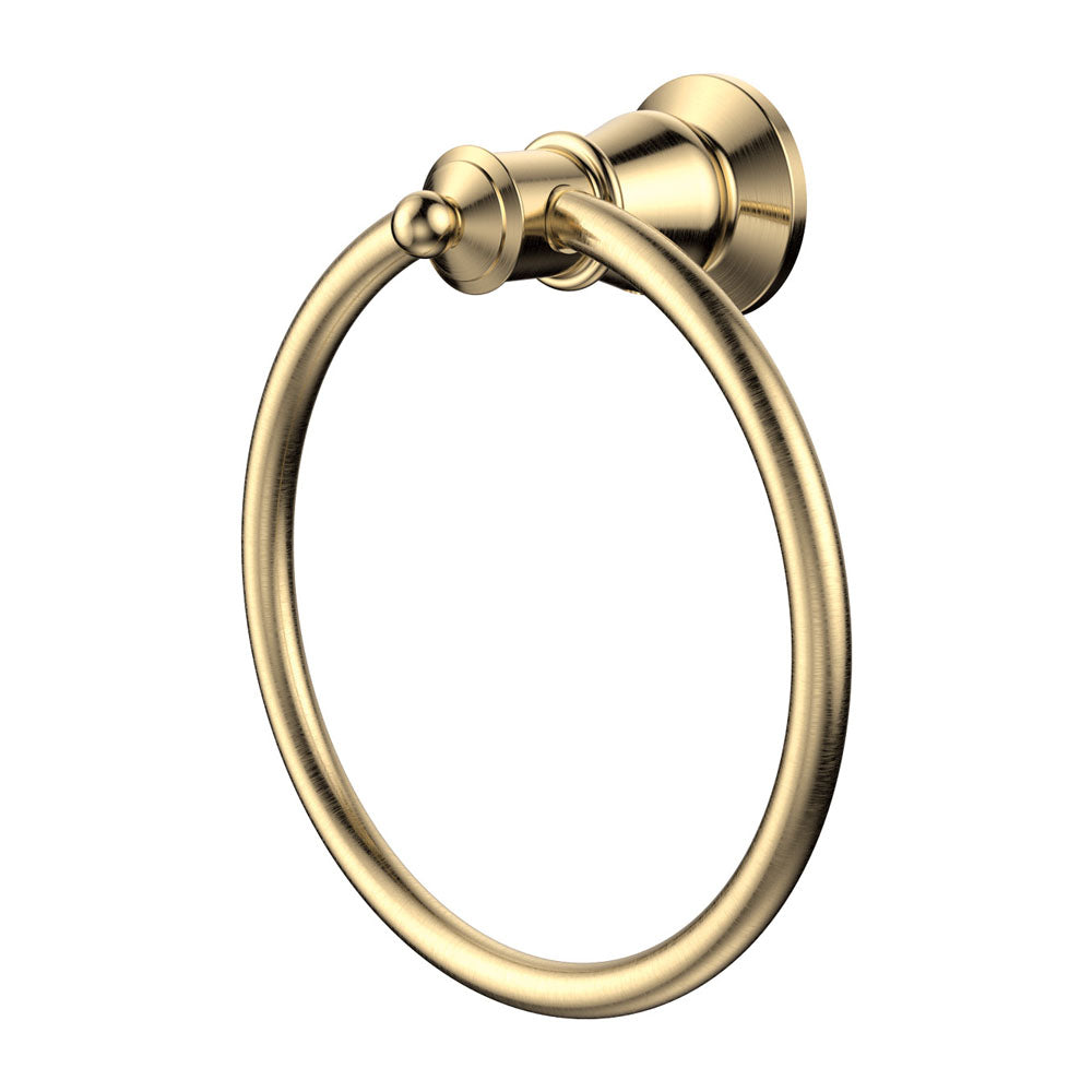 Lillian Towel Ring Urban Brass