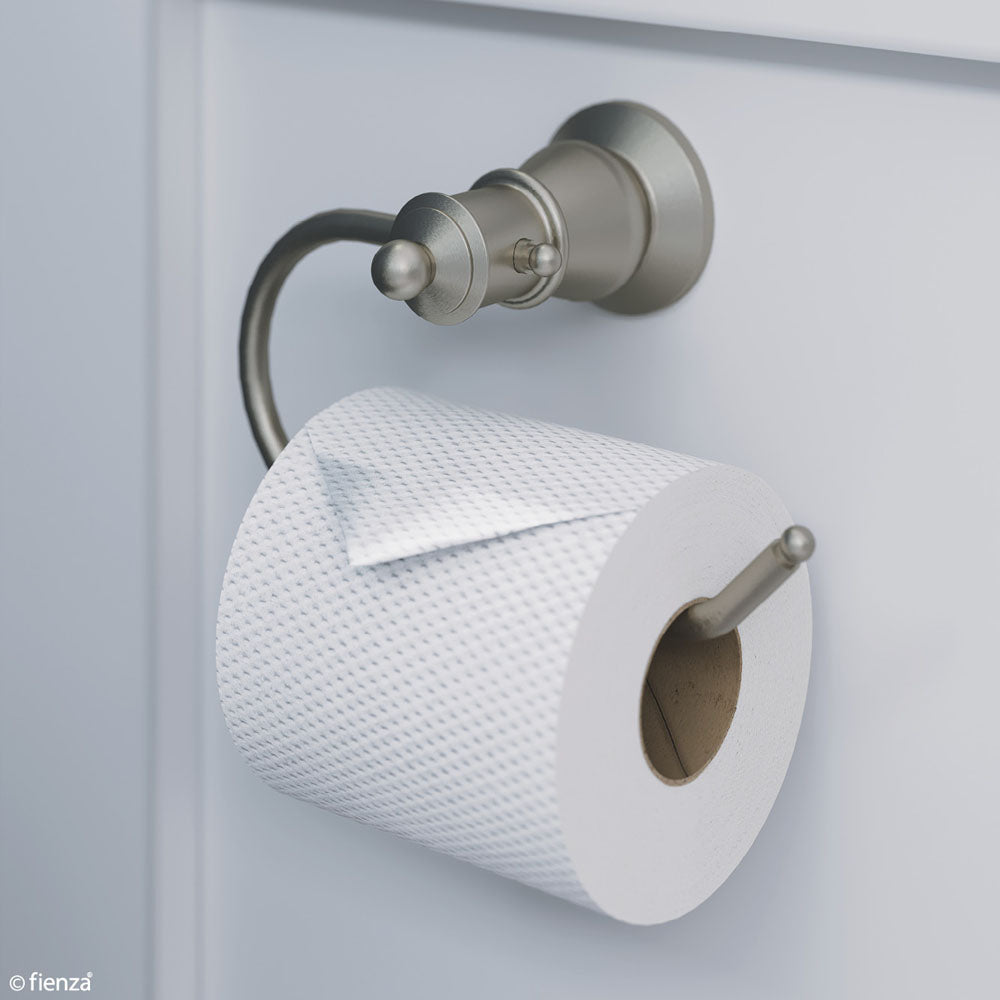 Lillian Toilet Roll Holder Brushed Nickel