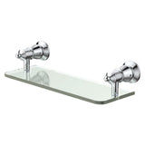 Lillian Glass Shelf Chrome