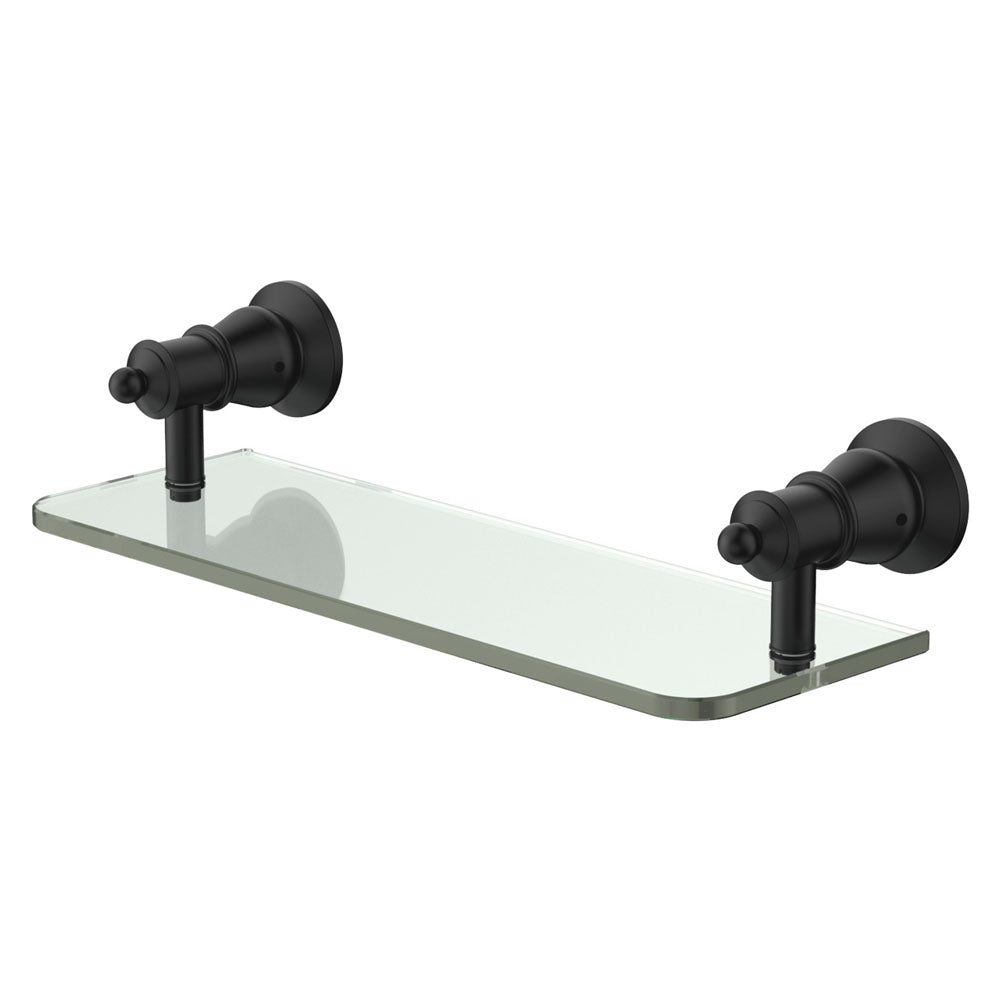 Lillian Glass Shelf Matt Black