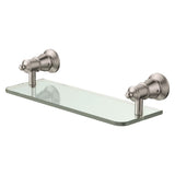 Lillian Glass Shelf Brushed Nickel