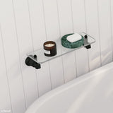 Lillian Glass Shelf Matt Black