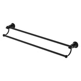 Lillian Double Towel Rail Matt Black