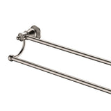 Lillian Double Towel Rail Brushed Nickel