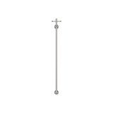 Lillian Vertical Heated Towel Rail 93 x 1000mm Brushed Nickel