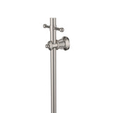 Lillian Vertical Heated Towel Rail 93 x 1000mm Brushed Nickel