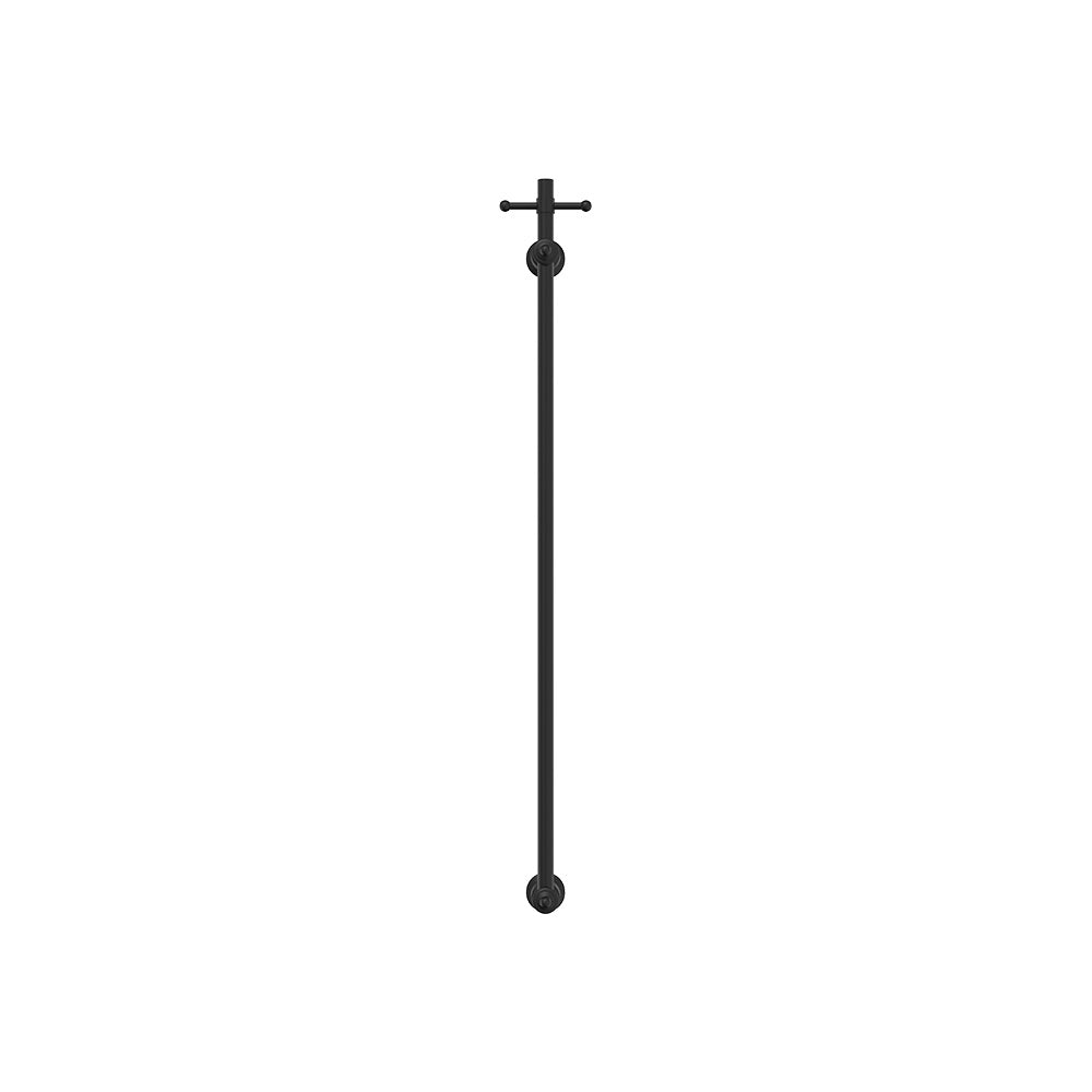 Lillian Vertical Heated Towel Rail 93 x 1000mm Matt Black