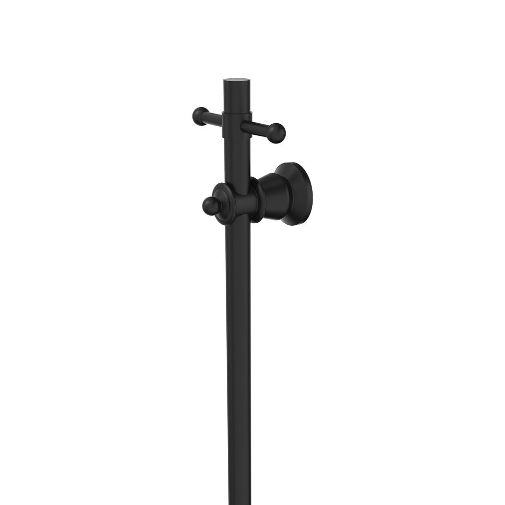 Lillian Vertical Heated Towel Rail 93 x 1000mm Matt Black