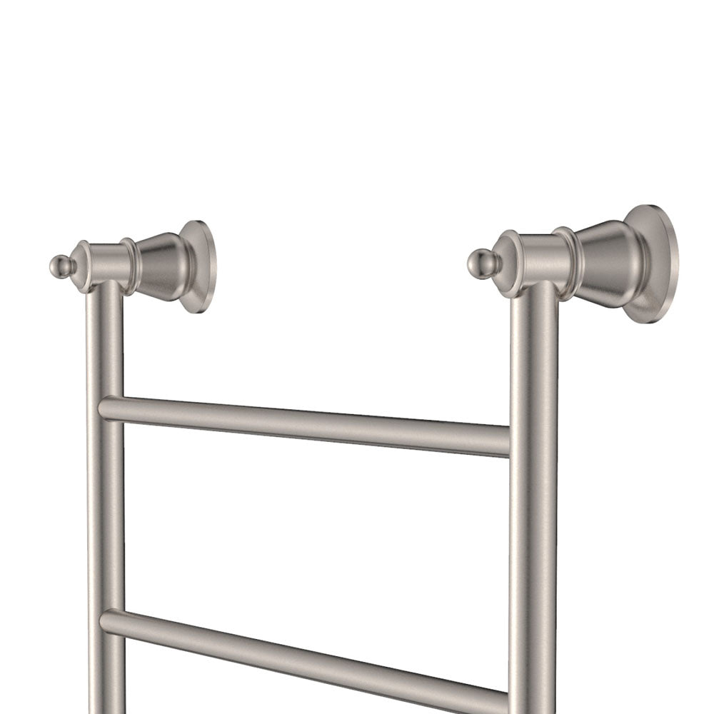 Lillian Heated Towel Rail 600 x 1200mm Brushed Nickel