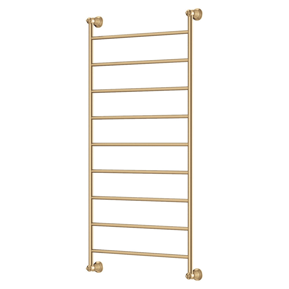 Lillian Heated Towel Rail 600 x 1200mm Urban Brass