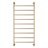 Lillian Heated Towel Rail 600 x 1200mm Urban Brass