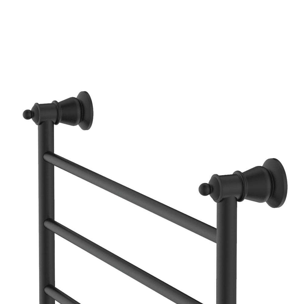 Lillian Heated Towel Rail 600 x 450mm Matt Black