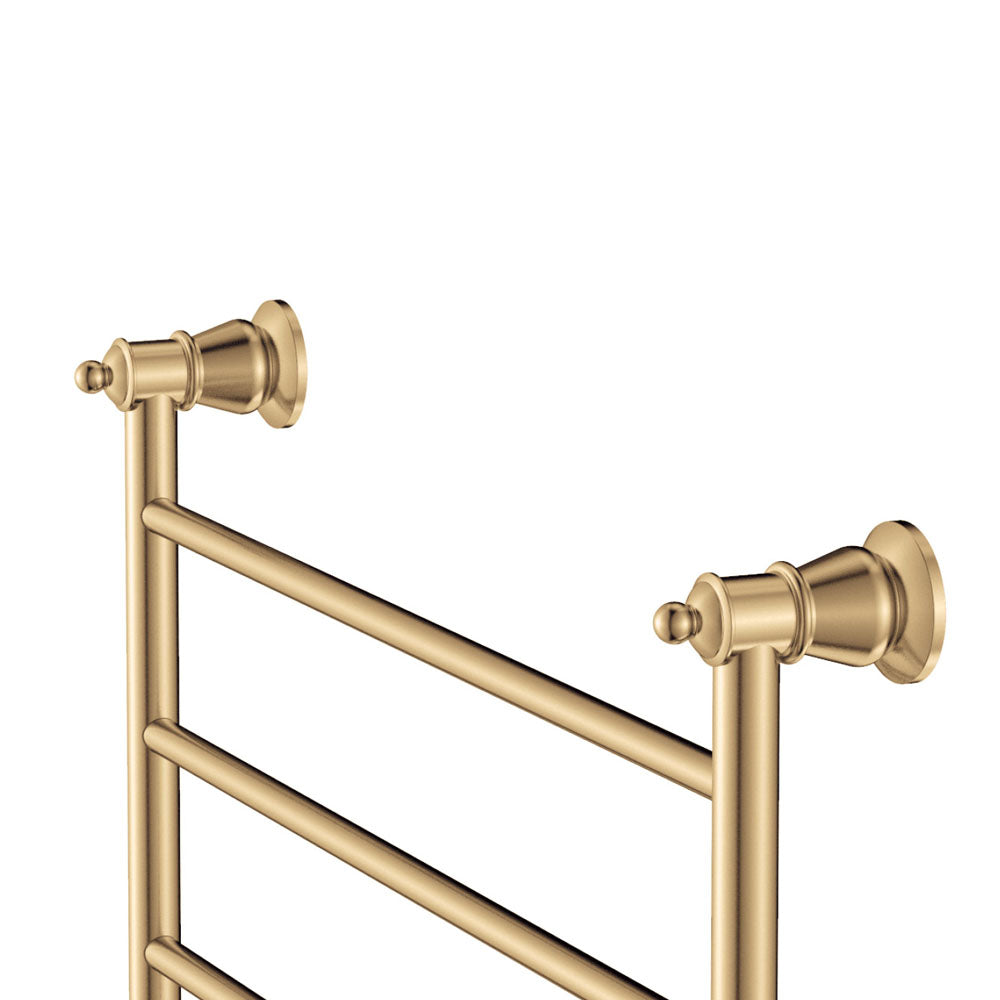 Lillian Heated Towel Rail 600 x 450mm Urban Brass