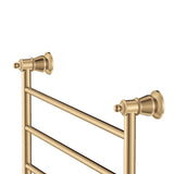 Lillian Heated Towel Rail 600 x 450mm Urban Brass