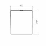 Caroma Urbane II Close Coupled Back Entry / Bottom Inlet Cistern