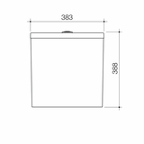 Caroma Urbane II Bidet Cleanflush Wall Faced Close Coupled Back Entry Toilet Suite (with GermGard)