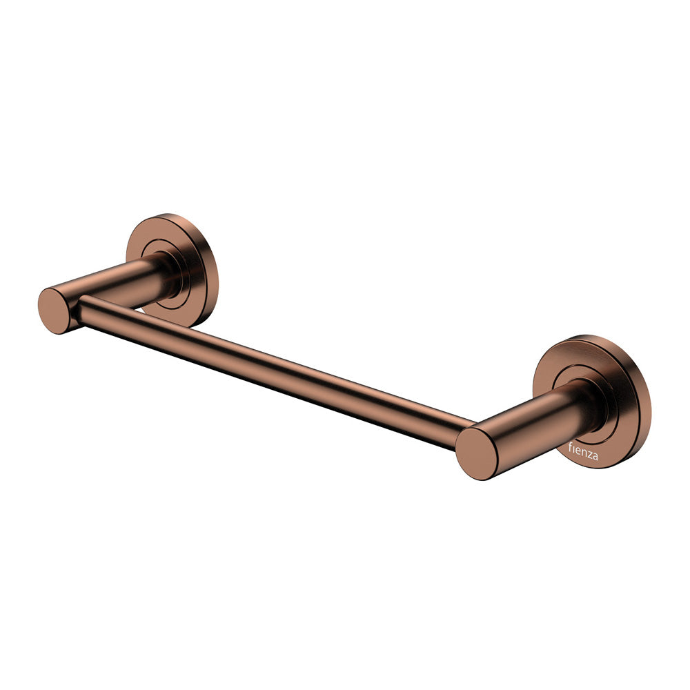 Kaya Single Towel Rail 300mm Brushed Copper