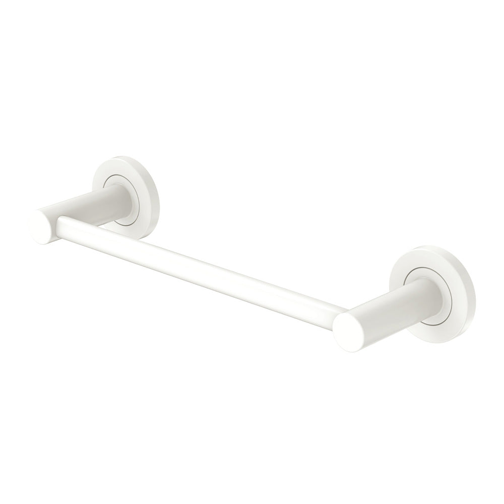 Kaya Single Towel Rail 300mm Matt White
