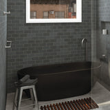 Kaya Single Towel Rail 900mm Gun Metal