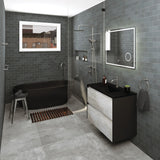 Kaya Single Towel Rail 900mm Gun Metal