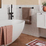 Kaya Single Towel Rail 900mm Matt Black