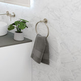 Kaya Hand Towel Ring Brushed Nickel