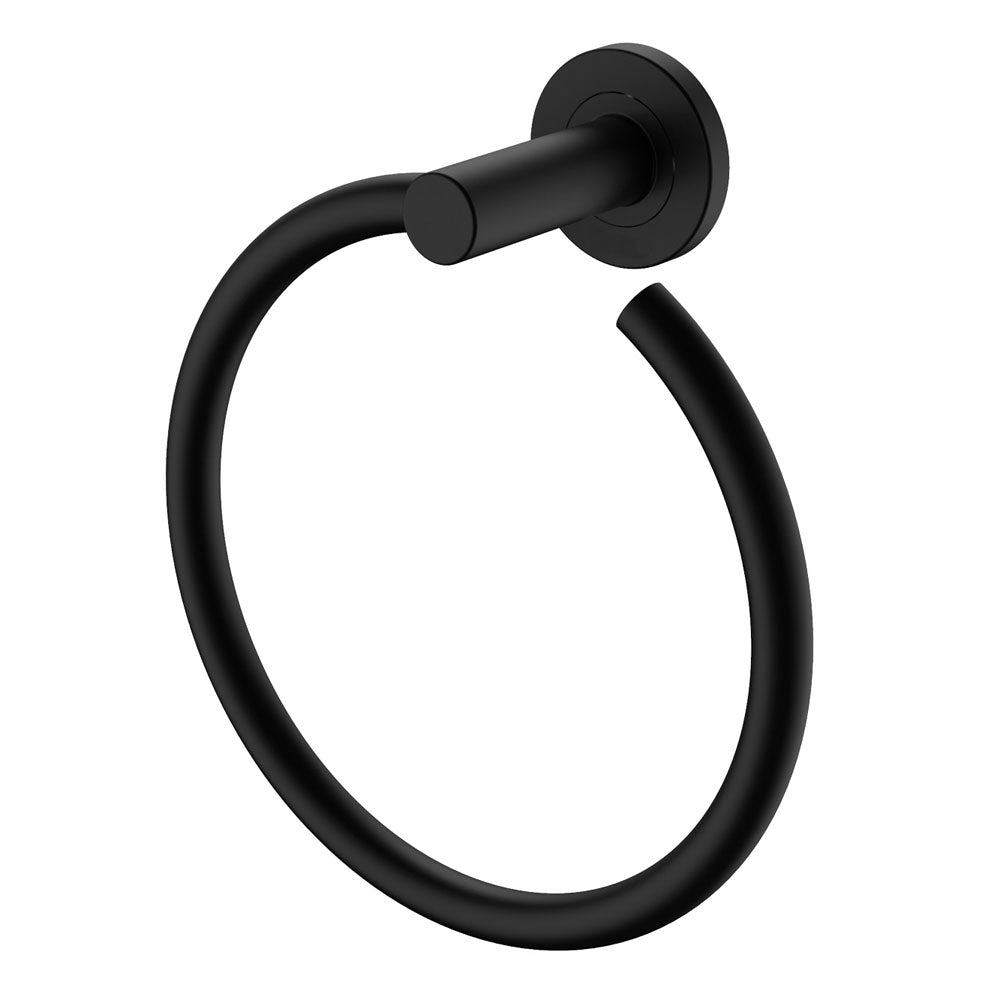 Kaya Hand Towel Ring Matt Black