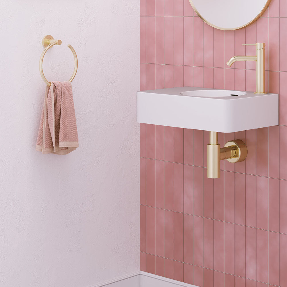 Kaya Hand Towel Ring Urban Brass