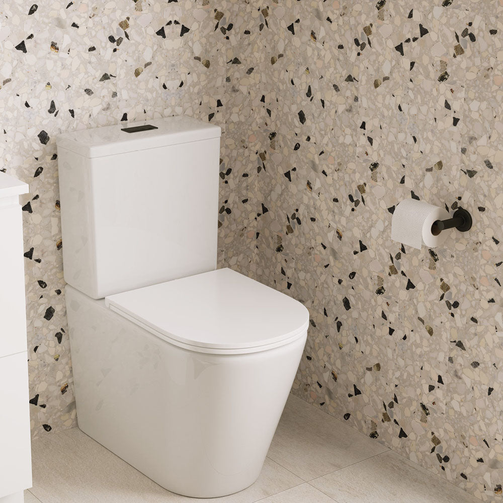 Kaya Toilet Roll Holder Matt Black
