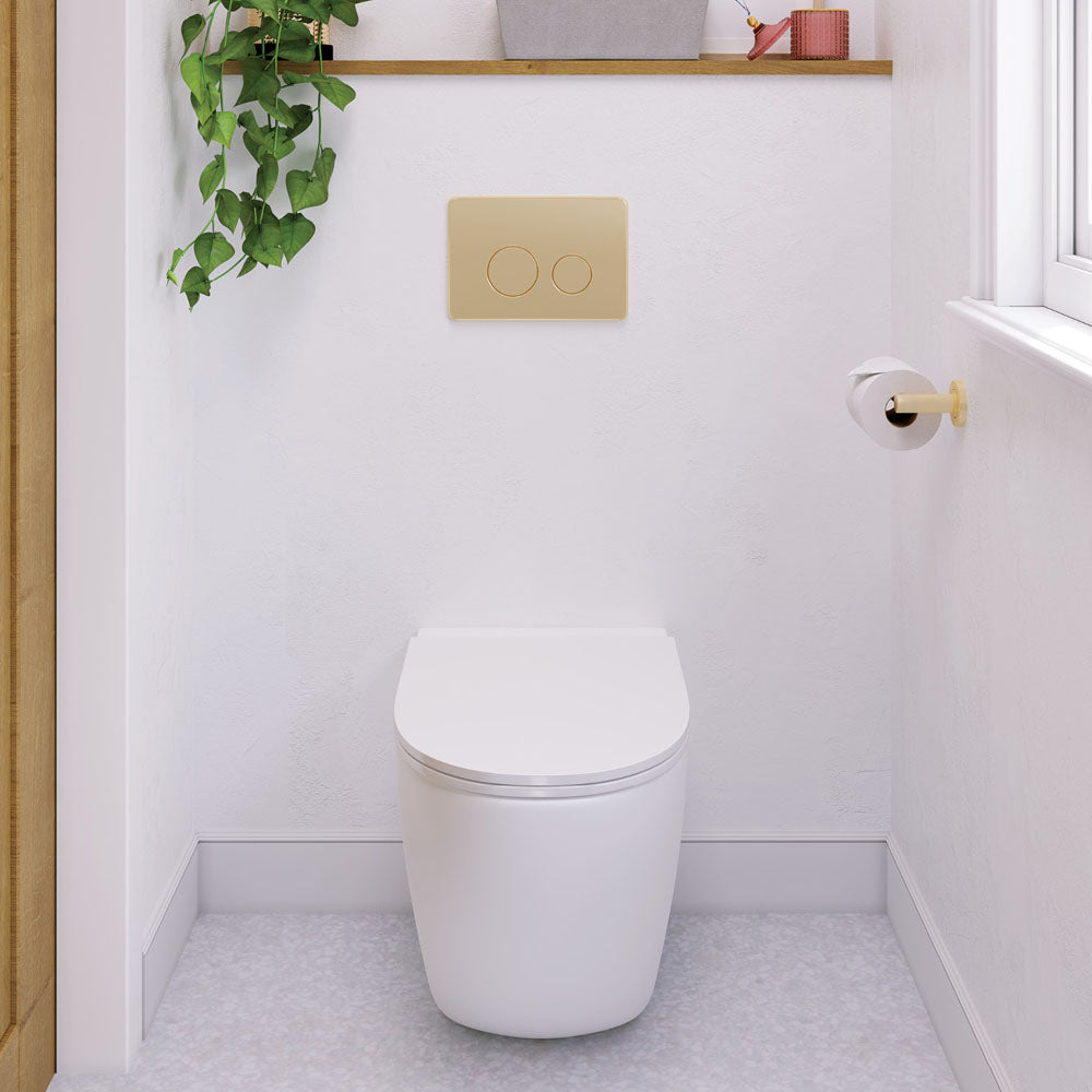 Kaya Toilet Roll Holder Urban Brass