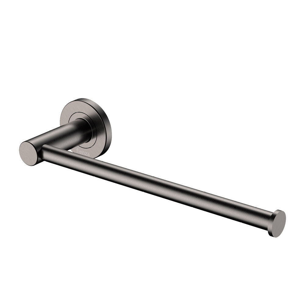 Kaya Hand Towel Rail / Toilet Roll Holder Gun Metal