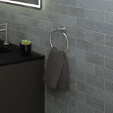 Kaya Hand Towel Rail / Toilet Roll Holder Gun Metal