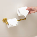 Kaya Hand Towel Rail / Toilet Roll Holder Urban Brass