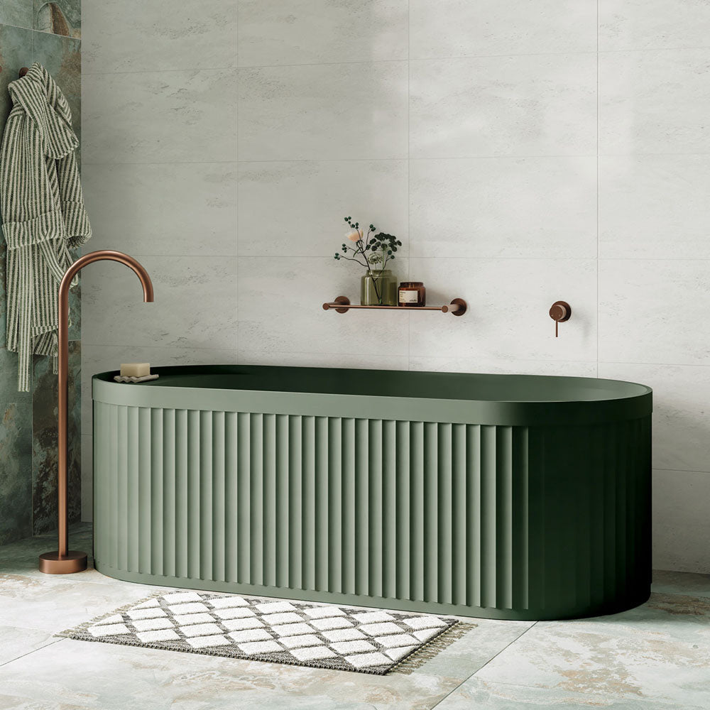 Kaya Shower Shelf Brushed Copper