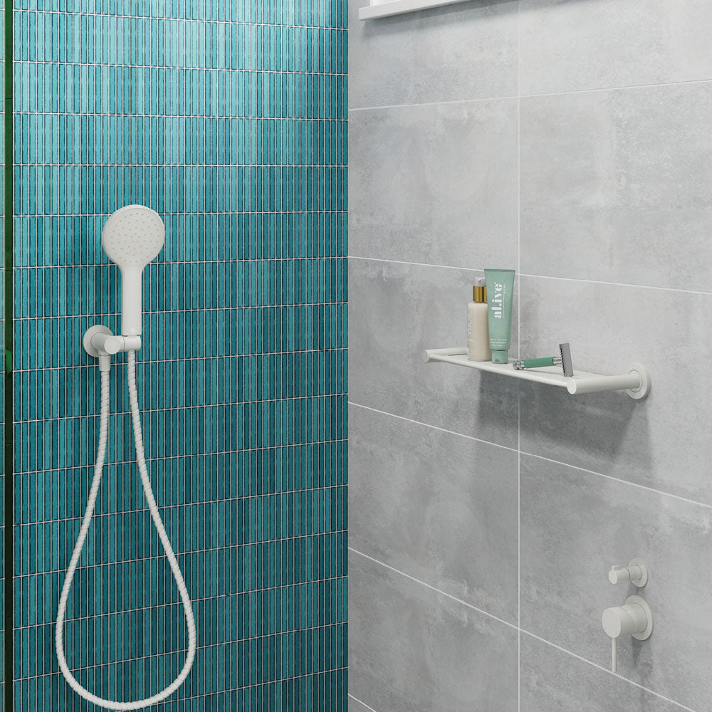 Kaya Shower Shelf Matt White