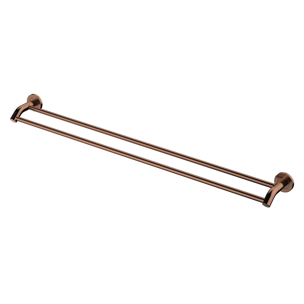 Kaya Double Towel Rail 900mm Brushed Copper