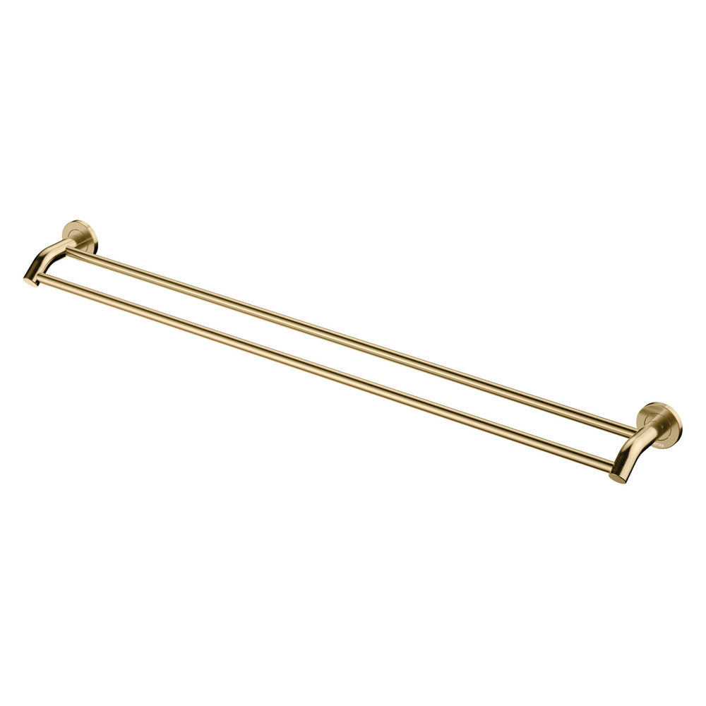 Kaya Double Towel Rail 900mm Urban Brass