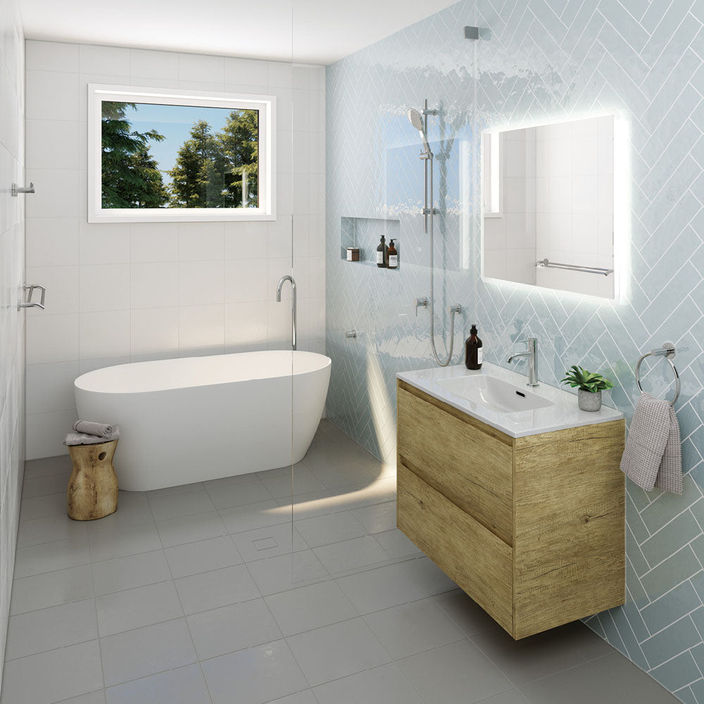 Kaya Double Towel Rail 900mm Chrome