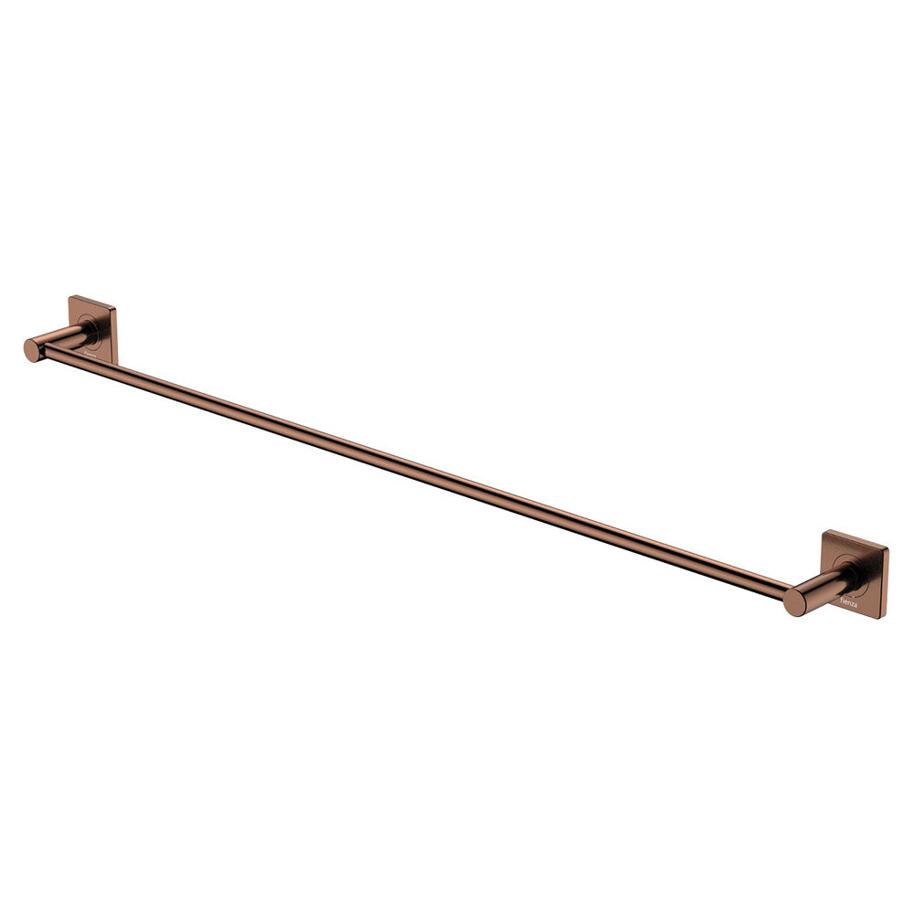 Sansa Single Towel Rail 900mm Brushed Copper