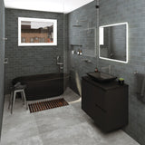 Sansa Single Towel Rail 900mm Matt Black