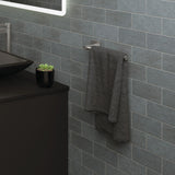 Sansa Hand Towel Rail / Toilet Roll Holder Gun Metal