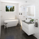 Sansa Double Towel Rail 900mm Brushed Nickel