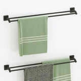 Sansa Double Towel Rail 900mm Matt Black
