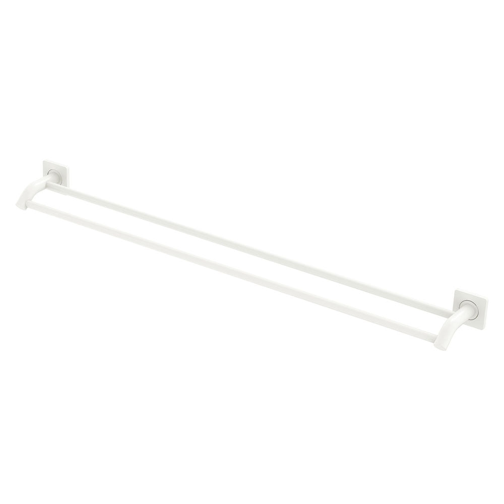 Sansa Double Towel Rail 900mm Matt White