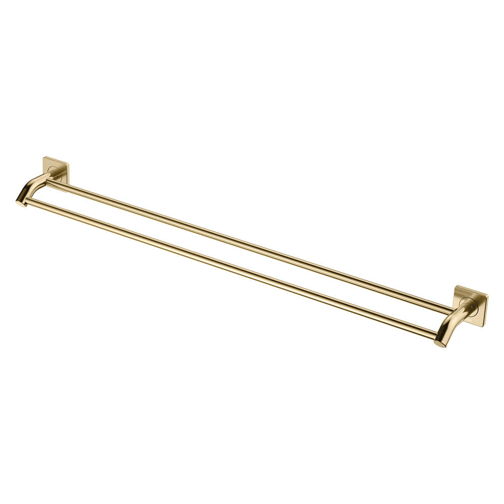 Sansa Double Towel Rail 900mm Urban Brass