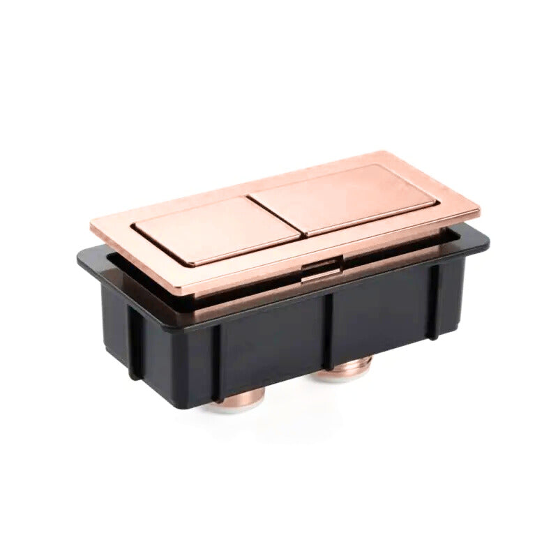Zumi Back To Wall Toilet Suite Button - Brushed Bronze